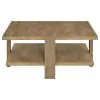 Coaster Fine Furniture 707718 Dawn - Square Engineered Wood Coffee Table - Mango Brown