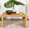 CoasterEssence 709818 Cahya - Square Woven Rattan Coffee Table - Natural