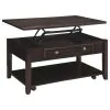 CoasterEssence 721038 Bradford - Rectangular Wood Lift Top Coffee Table - Walnut