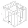 CoasterEssence 723607 Adri - Rectangular Glass Top Side End Table - Matte Brass