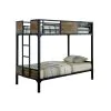 Furniture of America CM-BK029TD Clapton - Twin Bed With Workstation - Black