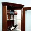 Furniture of America CM-CR133 Ortley - Curio - Walnut