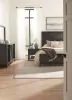 Samuel Lawrence Furniture S964-BR-K3 Lenox - King Panel Bed - Black