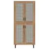 Coaster Fine Furniture 950440 Teller - 4-Door Tall Shoe Storage Cabinet - Natural Oak