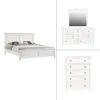 New Classic 02-044W-14C New Classic 02-044W-14C Tamarack - Eastern King 4 Piece Bedroom Set (Bed, Dresser, Mirror, Chest) - White