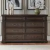 Liberty Furniture 765-BR31 Provence Park - 8 Drawer Dresser - Chateau Brown