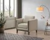 Coaster Fine Furniture 511103 Islington - Fabric Upholstered Panel Arm Accent Chair - Taupe