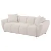 Coaster Fine Furniture 509301 Destino - Chenille Upholstered Splayed Arm Sofa - Greige