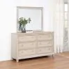 Coaster Fine Furniture 215923M Pembroke - 6-Drawer Bedroom Dresser With Mirror - Washed Oak