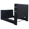 Coaster Fine Furniture 315868BLKKW Tisdall - California King Flame Visualizer TV Bed - Black