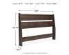 Ashley Furniture EB3660-156 Calverson - Full Panel Headboard - Mocha