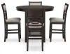 Ashley Furniture D422-223 Langwest - Dining Room Counter Table Set (Set of 5) - Brown