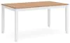Ashley Furniture D398-325 Ashley Furniture D398-325 Gesthaven - Dining Room Table Set (Set of 6) - Natural / White