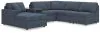 Ashley Furniture 92121S24 Ashley Furniture 92121S24 Modmax - 6-Piece Sectional With Laf Corner Chaise And Audio System Console - Ink