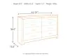 Ashley Furniture B070/31/36/46/71/96 Culverbach - 5 Pc. - Dresser, Mirror, Chest, Queen Panel Bed - Gray