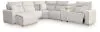 Ashley Furniture 65907S19 Ashley Furniture 65907S19 Modmax II - 6-Piece Power Reclining Sectional With LAF Press Back Power Chaise And Console - Stone