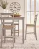 Ashley Furniture PCD403-223 Harperfeld - Dining Room Counter Table Set (Set of 5) - Natural / Gray