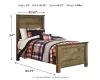 Ashley Furniture B446B2 Ashley Furniture B446B2 Trinell - Twin Panel Bed - Brown