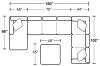 Jackson Furniture Industries 4043/30/72/75/28-19 Jackson Furniture Industries 4043/30/72/75/28-19 Royce - 3 Piece Sectional With Cocktail Ottoman (LSF Chaise) - Light Brown