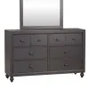 Liberty Furniture 423-BR30 Cottage View - 6 Drawer Dresser - Dark Gray