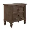Liberty Furniture 615-BR-QSHDMCN Americana Farmhouse - 5 Piece Bedroom Set (Queen Shelter Bed, Dresser & Mirror, Chest, Nightstand) - Dusty Taupe