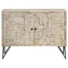 CoasterEssence 959652 Eileen - 2 Door Wood Storage Accent Cabinet - White Washed