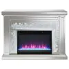 CoasterElevations 991048 Gilmore - Mirrored Freestanding Electric Fireplace - Silver