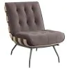 Coaster Fine Furniture 907503 Aloma - Upholstered Tufted Armless Accent Chair - Brown