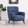 Coaster Fine Furniture 903083 Andrea - Upholstered Crecent Arm Accent Chair - Blue