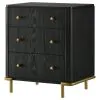 Coaster Fine Furniture 224332 Arini - 3-Drawer Nightstand - Black