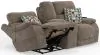 Jackson Furniture Industries 762829-1963/19-2940/49 Joya - Power Zero Gravity Reclining Console Loveseat With Power Adjustable Headrest And CR3 Heat/Massage/Lumbar/ZG - Mushroom