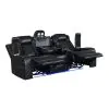 New Classic U1769V-30-BLK Orion II - Sofa With Dual Recliner - Black