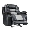 New Classic U7005-13P1-BKG New Classic U7005-13P1-BKG Nikko - Glider Recliner With Power Footrest - Black / Gray