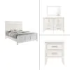 New Classic 00-677W-34N New Classic 00-677W-34N Andover - 5/0 Queen 4 Piece Bedroom Set (Bed & Dresser & Mirror & Nightstand) - White