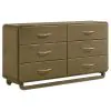 Coaster Fine Furniture 224273 Amsbury - 6-Drawer Dresser Cabinet - Nutmeg