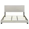 Coaster Fine Furniture 300852KE Dorian - Fabric Upholstered Eastern King Panel Bed - Cream