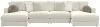 Jackson Furniture Industries 2235/75/31/76-16 Jackson Furniture Industries 2235/75/31/76-16 Ritzy - 4 Piece Modular Double Chaise Sectional - Bone