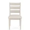 Riverside Furniture 79458 Glenndale - Wood Back Upholstered Side Chair (Set of 2) - Aged White