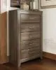 Ashley Furniture B251-46 Juararo - Five Drawer Chest - Dark Brown