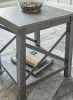 Ashley Furniture T175-2 Freedan - Square End Table - Grayish Brown