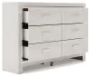 Ashley Furniture B2640-31 Altyra - Six Drawer Dresser - White
