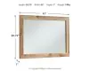 Ashley Furniture B1050-36 Hyanna - Bedroom Mirror - Tan Brown