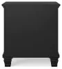 Ashley Furniture B687-92 Lanolee - Two Drawer Nightstand - Black