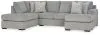 Ashley Furniture 52906S2 Ashley Furniture 52906S2 Casselbury - 2-Piece Sectional With Laf Corner Chaise - Cement