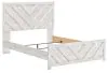 Ashley Furniture B3788B4 Cayboni - Queen Panel Bed - Whitewash