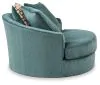 Ashley Furniture 9220621 Laylabrook - Oversized Swivel Accent Chair - Teal