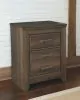 Ashley Furniture B251/31/36/67/64/98/92 Ashley Furniture B251/31/36/67/64/98/92 Juararo - 6 Pc. - Dresser, Mirror, Queen Poster Bed, Nightstand - Dark Brown