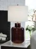 Ashley Furniture L430924 Mette - Glass Table Lamp - Brown / Gold Finish