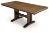 Ashley Furniture PCD651-32 Rylandeen - Rectangular Dining Room Counter Height Extension Table - Light Brown / Dark Brown