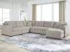 Benchcraft® 68605S98 Benchcraft® 68605S98 ModMax Luxe - 5-Piece Sectional With RAF Corner Chaise And Pop Up Sleeper - Flint